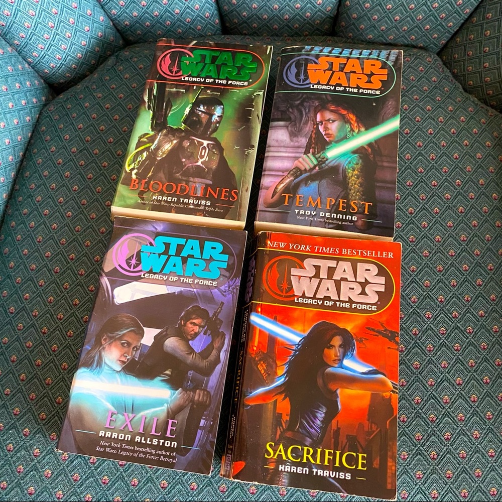 Star Wars: Legacy of the Force Softcover Books #2, 3, 4 & 5